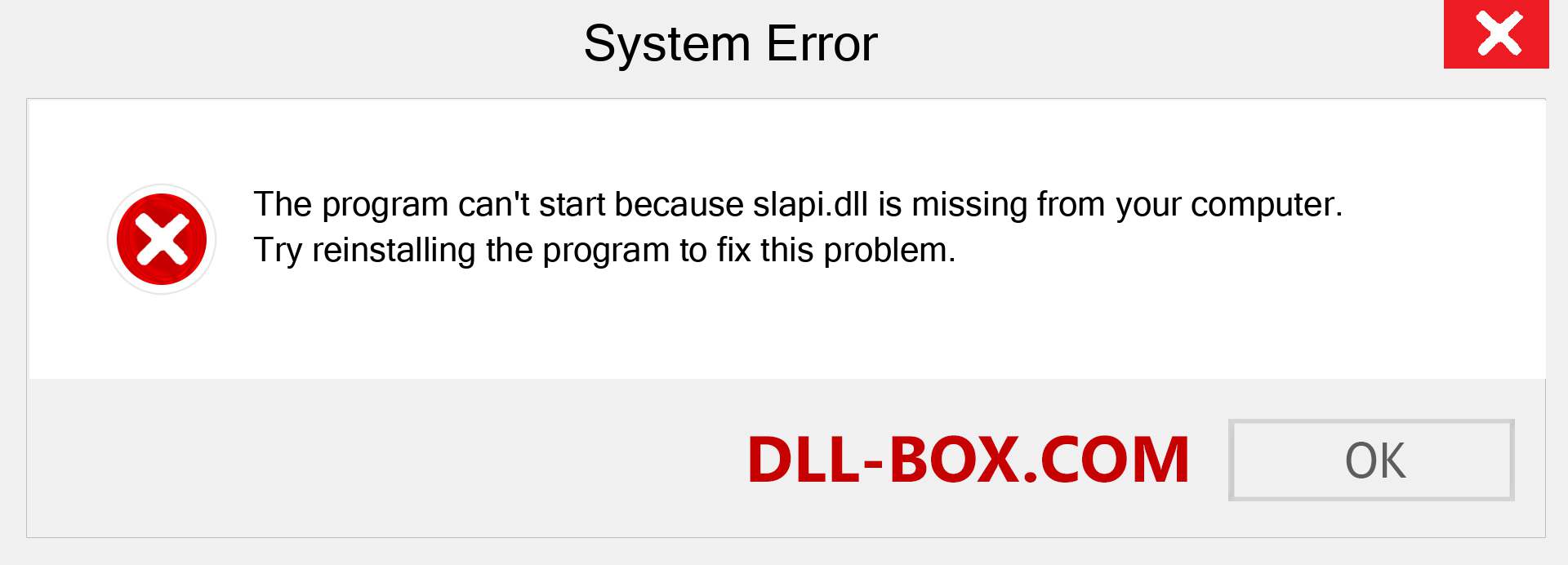  slapi.dll file is missing?. Download for Windows 7, 8, 10 - Fix  slapi dll Missing Error on Windows, photos, images