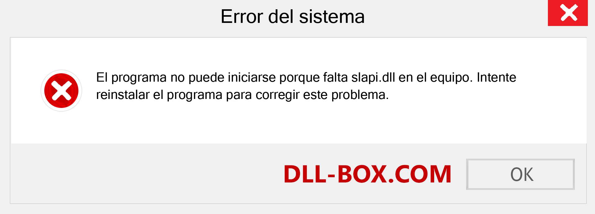 ¿Falta el archivo slapi.dll ?. Descargar para Windows 7, 8, 10 - Corregir slapi dll Missing Error en Windows, fotos, imágenes