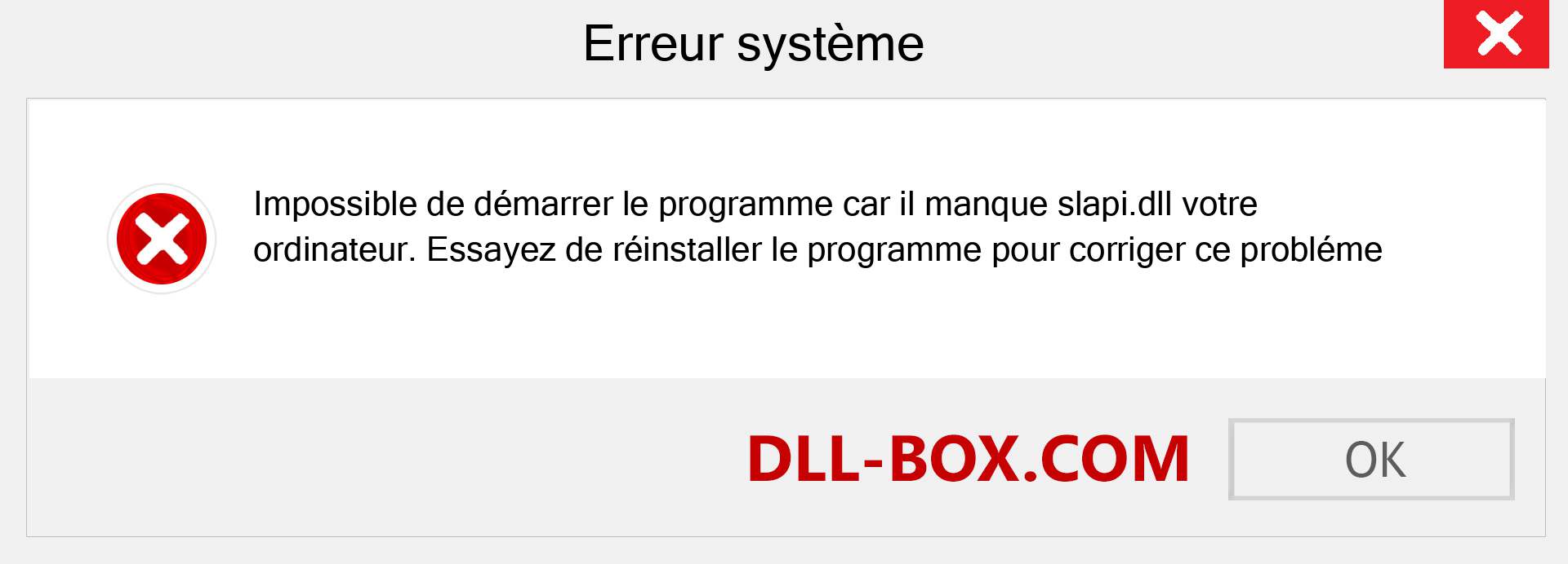 Le fichier slapi.dll est manquant ?. Télécharger pour Windows 7, 8, 10 - Correction de l'erreur manquante slapi dll sur Windows, photos, images